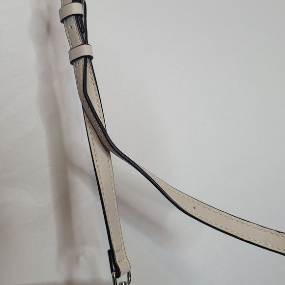 Guess Los Angeles Purse PVC Beige Short Handles Shoulder Strap Lined Complete - Picture 13 of 16